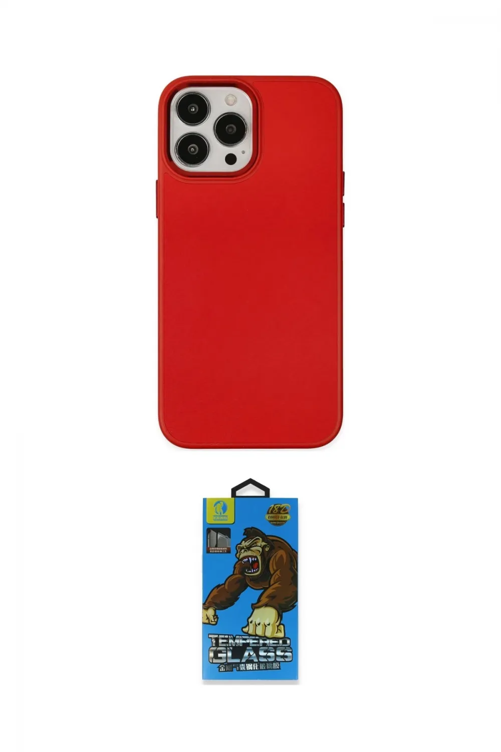 ieg™ iPhone 13 Pro Max Kılıf Çekirdek Çizgi - Siyah 18D Cam Ekran Koruyucu