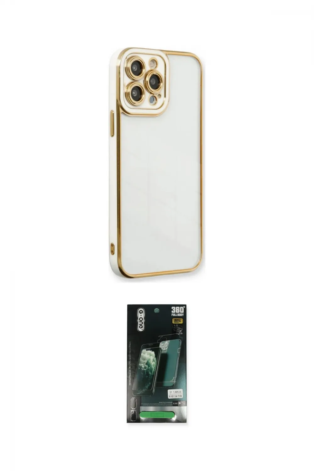 ieg™ iPhone 13 Pro Max Kılıf Çekirdek Klasik Serisi - Şeffaf 360 Full Body Arka Koruyucu
