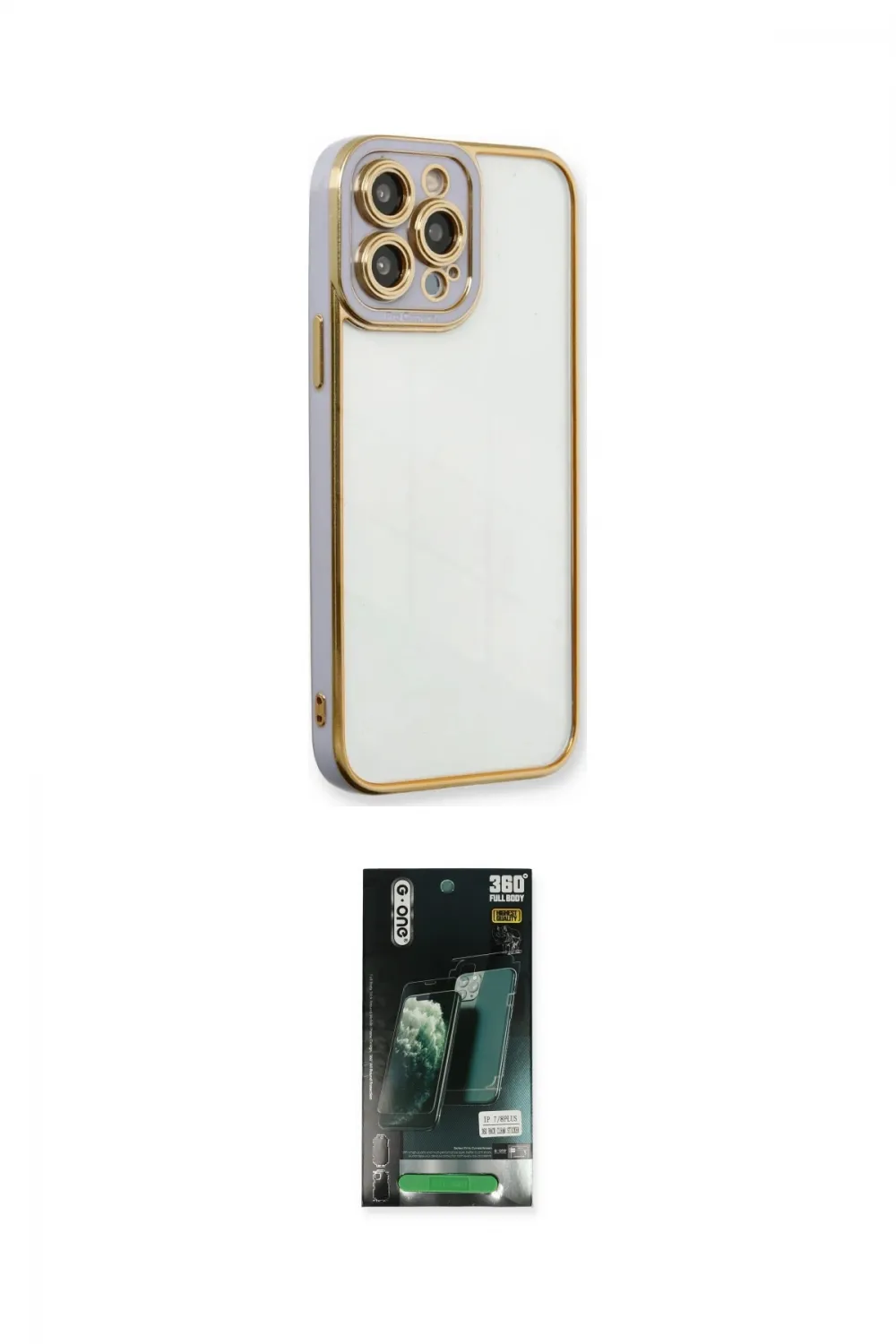 ieg™ iPhone 13 Pro Max Kılıf Çekirdek Klasik Serisi - Şeffaf 360 Full Body Arka Koruyucu