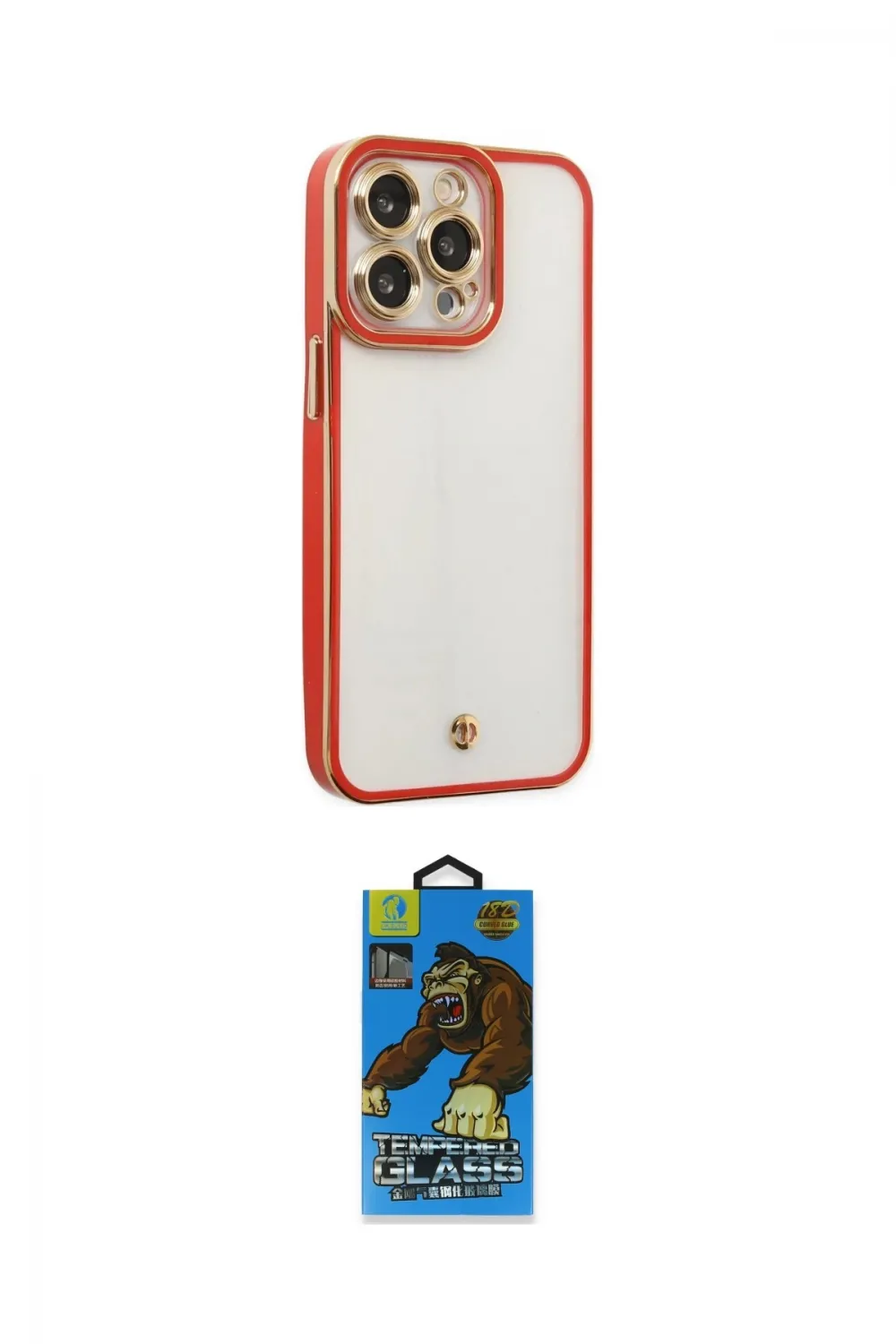 ieg™ iPhone 13 Pro Max Kılıf Çekirdek Klasik Serisi - Siyah 18D Cam Ekran Koruyucu