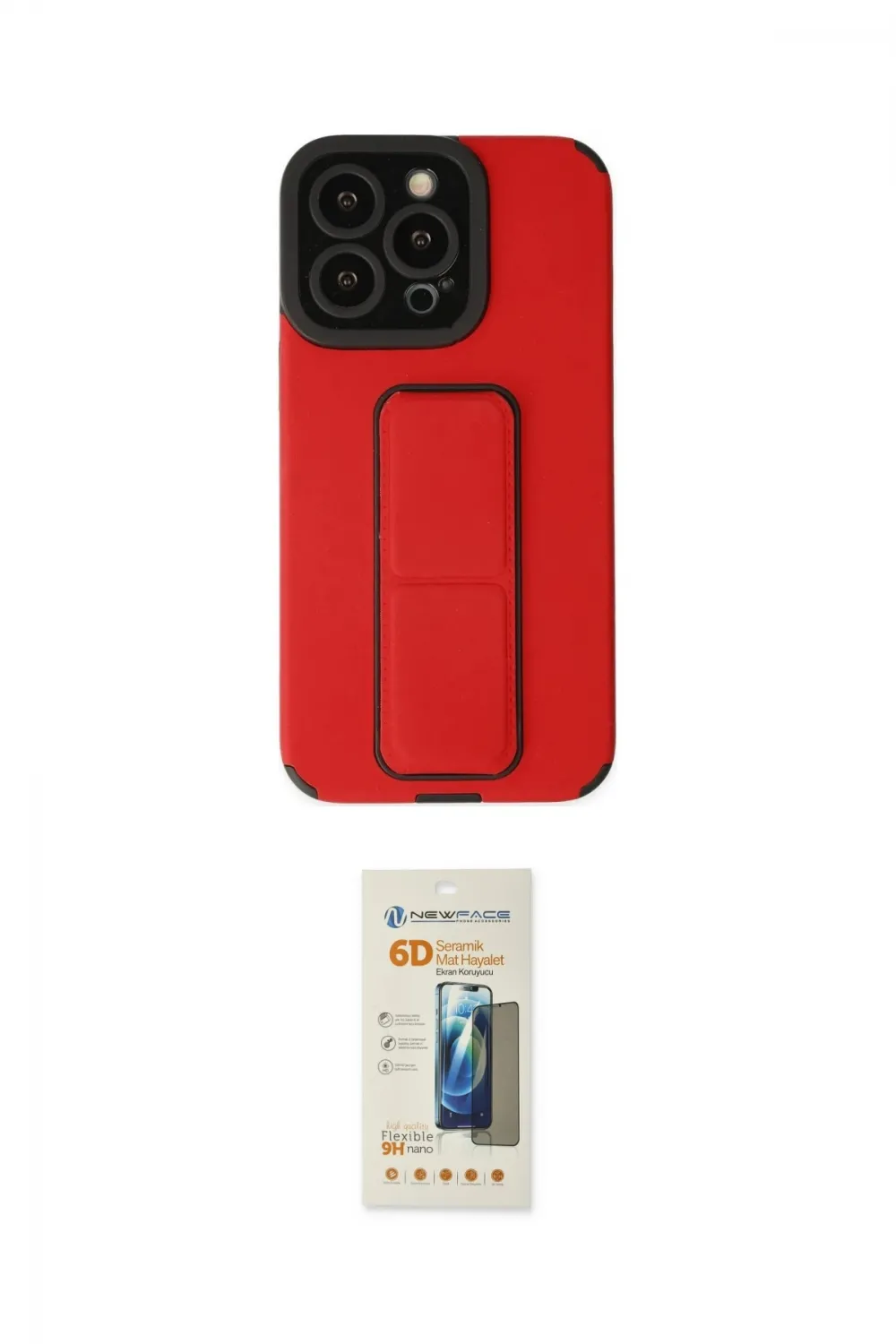 ieg™ iPhone 13 Pro Max Kılıf Çekirdek Yansıma - Siyah 6D Mat Seramik Hayalet Nano Ekran Koruyucu