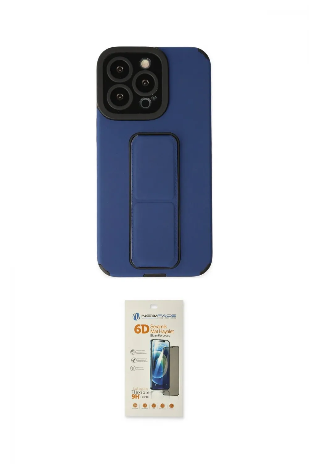 ieg™ iPhone 13 Pro Max Kılıf Çekirdek Yansıma - Siyah 6D Mat Seramik Hayalet Nano Ekran Koruyucu
