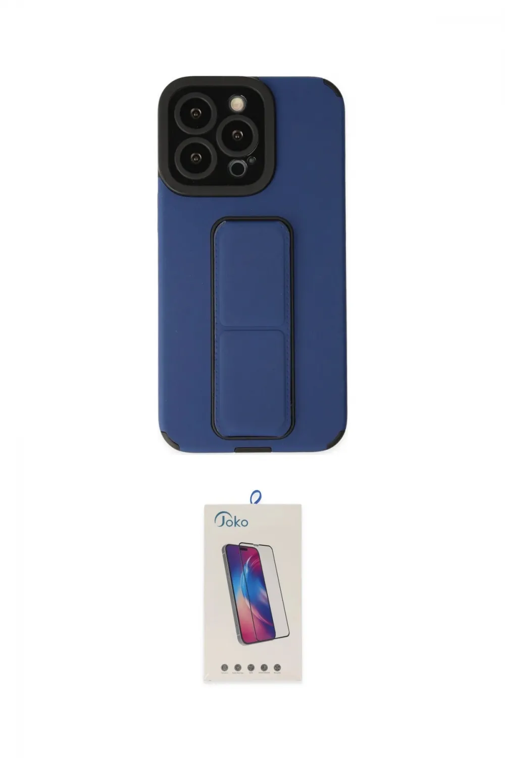 ieg™ iPhone 13 Pro Max Kılıf Çekirdek Yansıma - Siyah Joko 5D Cam