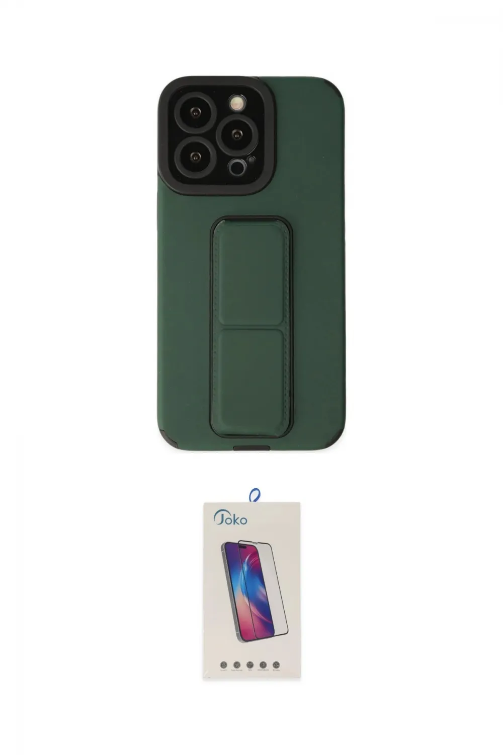 ieg™ iPhone 13 Pro Max Kılıf Çekirdek Yansıma - Siyah Joko 5D Cam