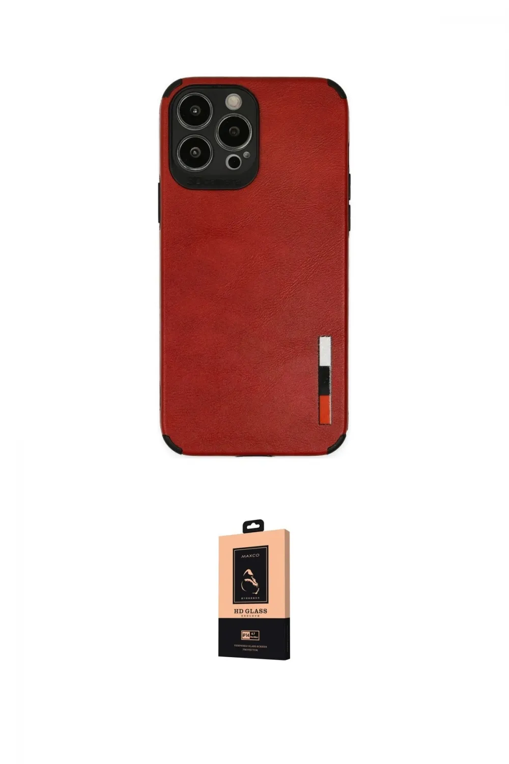 ieg™ iPhone 13 Pro Max Kılıf Doruk Asil Koleksiyonu - Şeffaf Maxco Cam Ekran Koruyucu