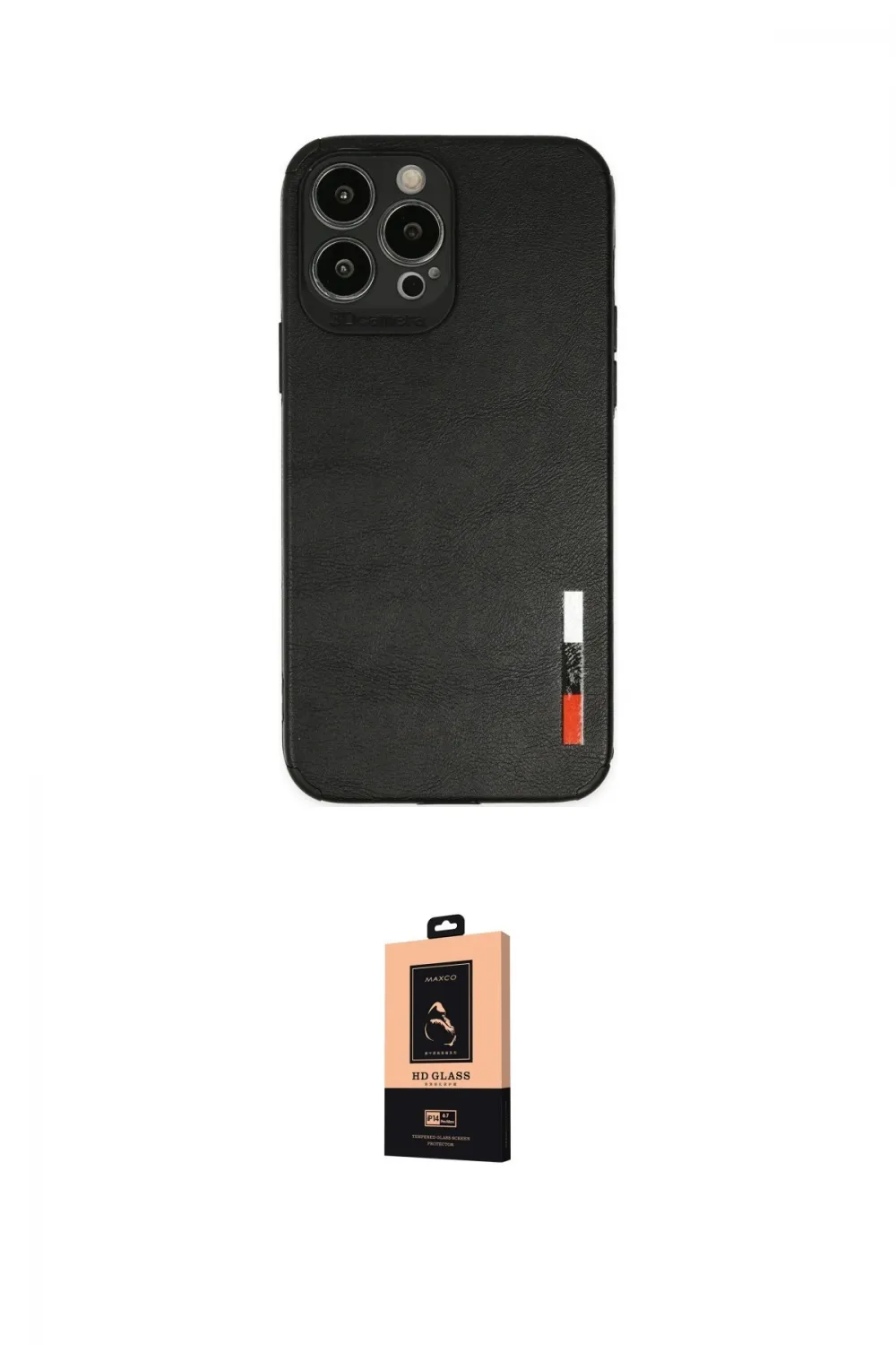 ieg™ iPhone 13 Pro Max Kılıf Doruk Asil Koleksiyonu - Şeffaf Maxco Cam Ekran Koruyucu