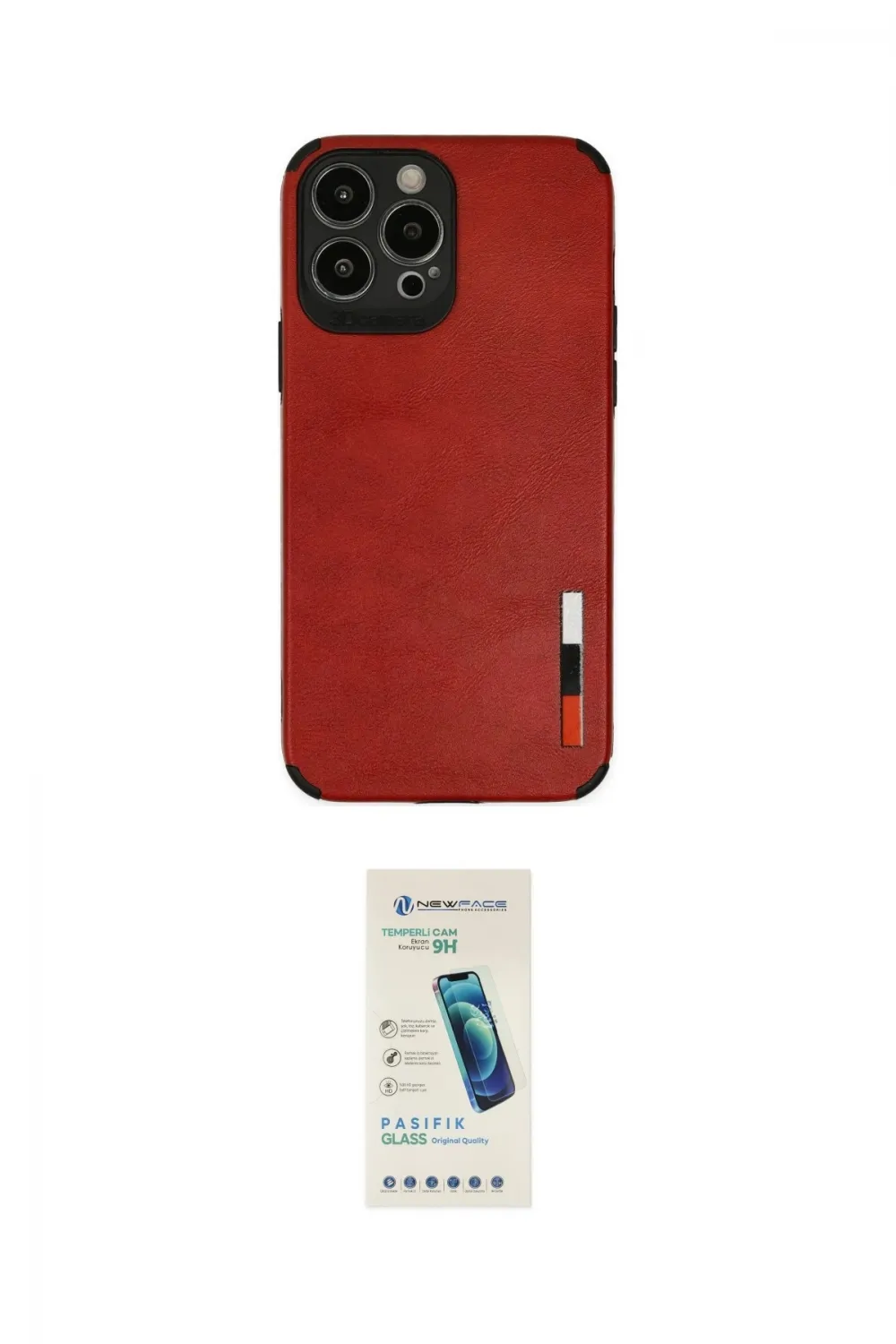 ieg™ iPhone 13 Pro Max Kılıf Doruk Asil Koleksiyonu - Şeffaf Pasifik Cam Ekran Koruyucu