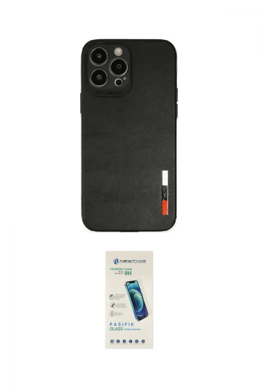 ieg™ iPhone 13 Pro Max Kılıf Doruk Asil Koleksiyonu - Şeffaf Pasifik Cam Ekran Koruyucu
