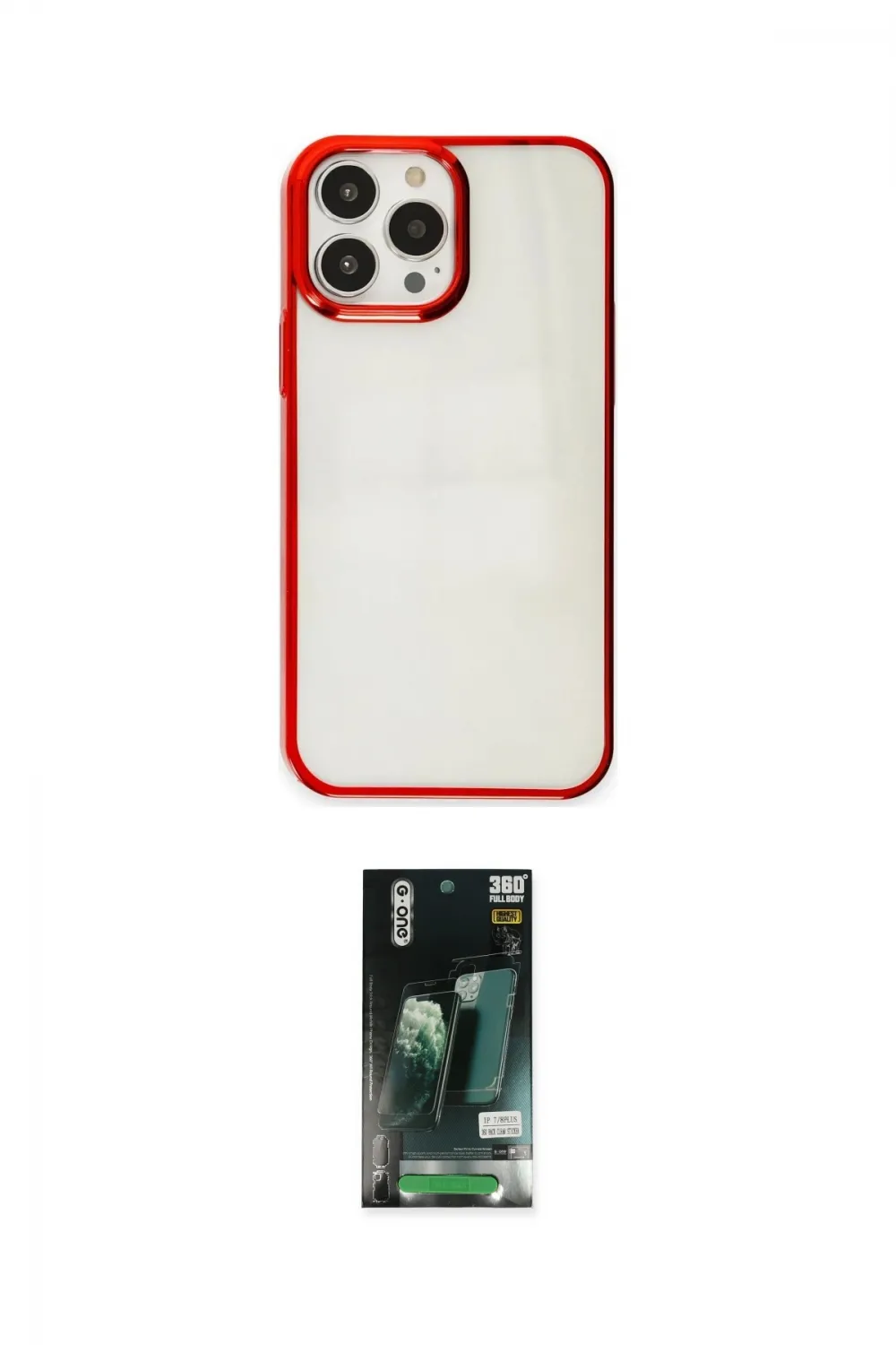 ieg™ iPhone 13 Pro Max Kılıf Doruk Doku Prime - Şeffaf 360 Full Body Arka Koruyucu
