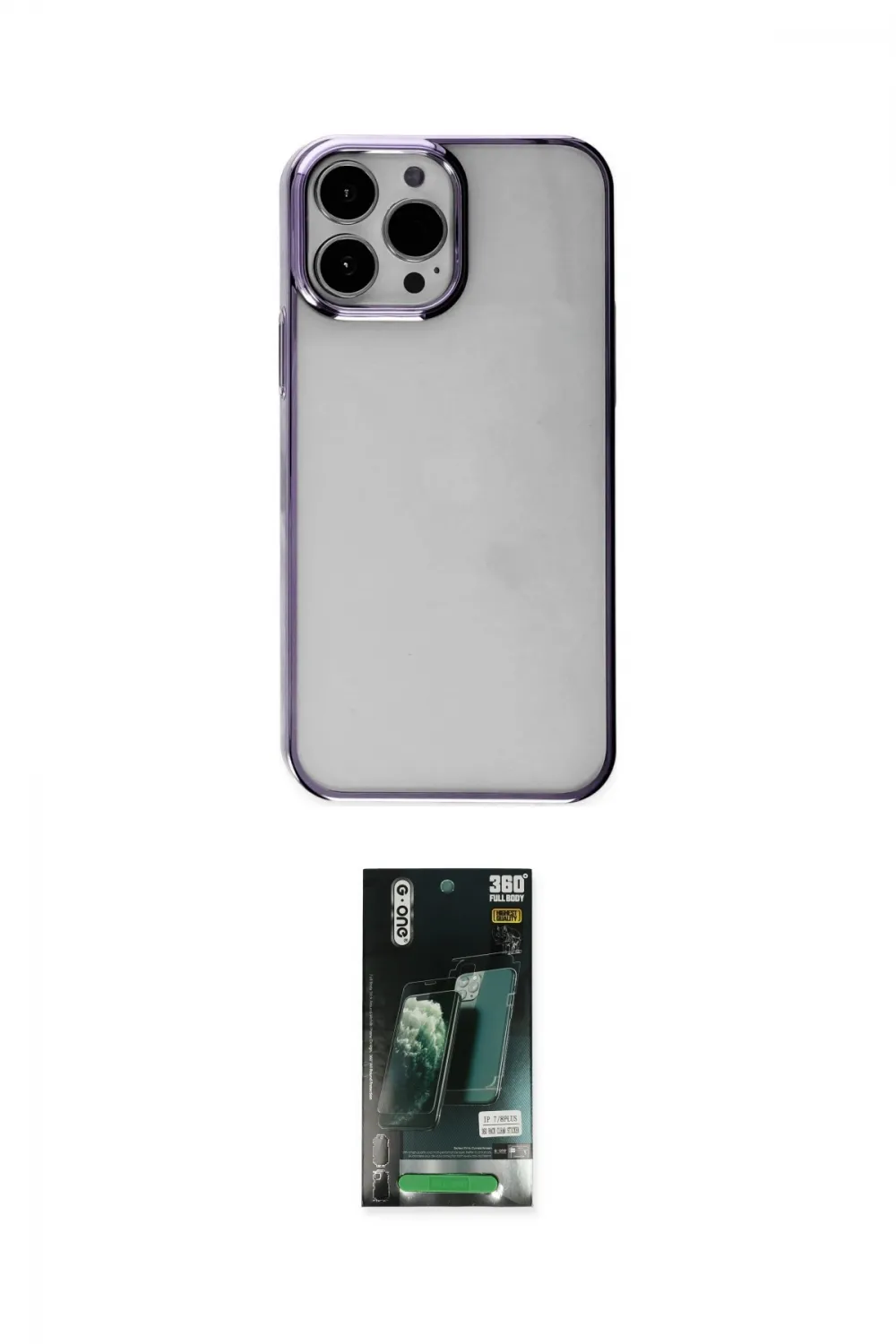 ieg™ iPhone 13 Pro Max Kılıf Doruk Doku Prime - Şeffaf 360 Full Body Arka Koruyucu