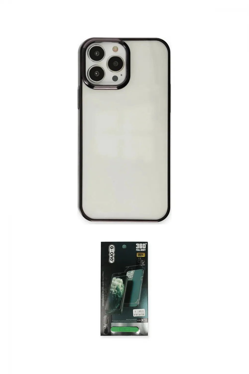 ieg™ iPhone 13 Pro Max Kılıf Doruk Doku Prime - Şeffaf 360 Full Body Arka Koruyucu