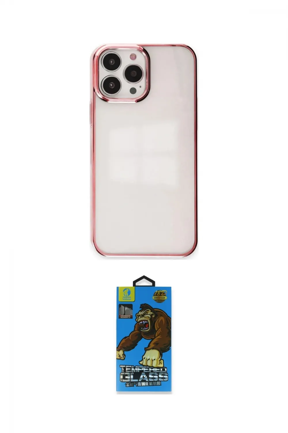 ieg™ iPhone 13 Pro Max Kılıf Doruk Doku Prime - Siyah 18D Cam Ekran Koruyucu