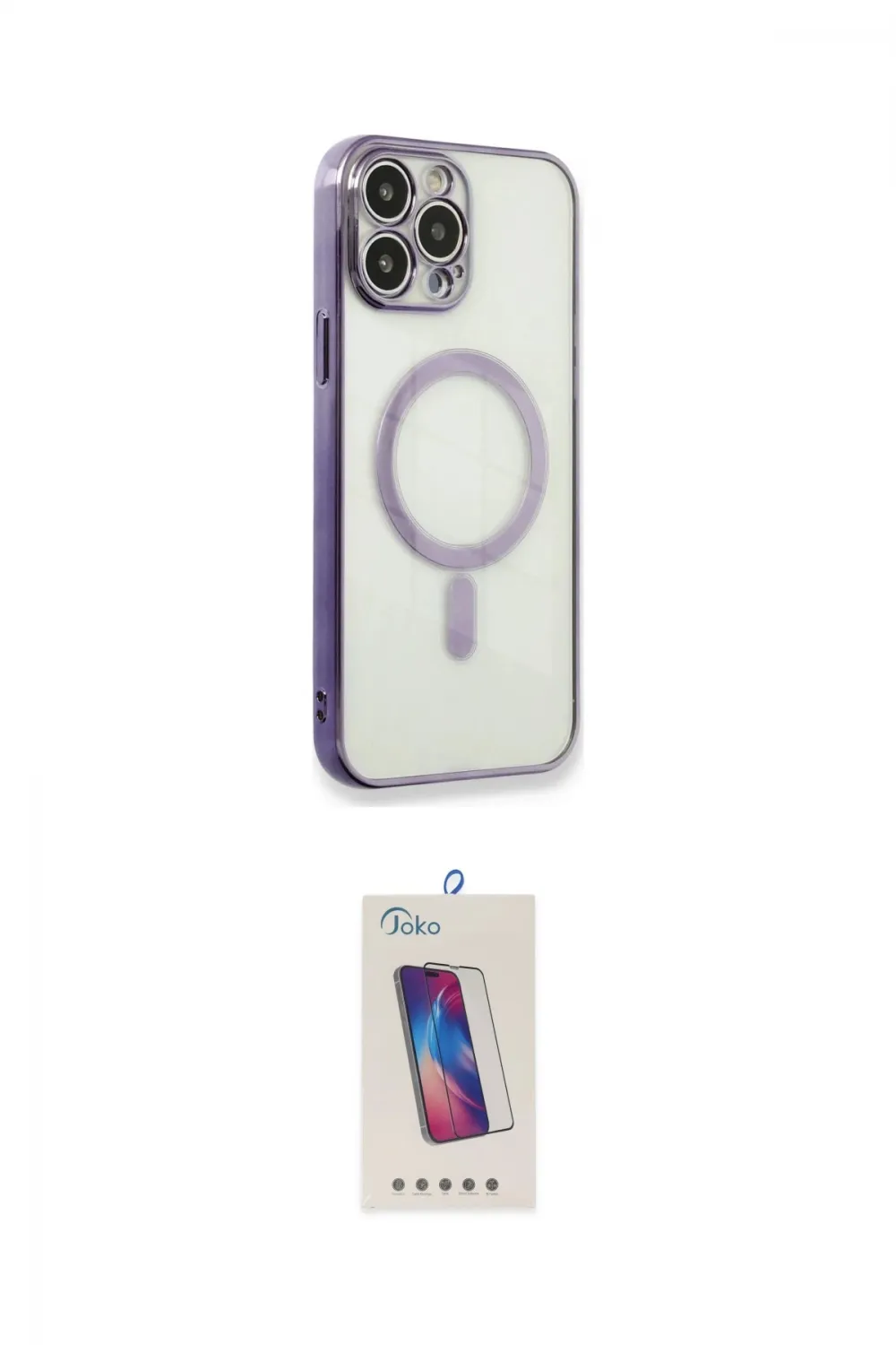 ieg™ iPhone 13 Pro Max Kılıf Doruk Minimal - Siyah Joko 5D Cam