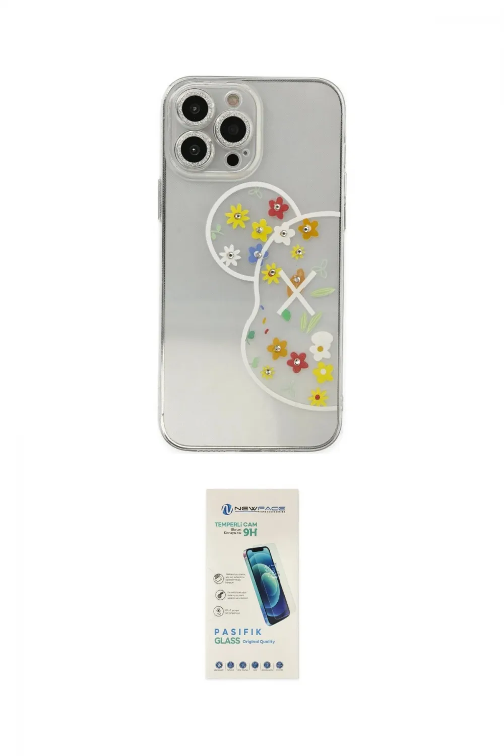 ieg™ iPhone 13 Pro Max Kılıf Eksen Asil Prime - Şeffaf Pasifik Cam Ekran Koruyucu