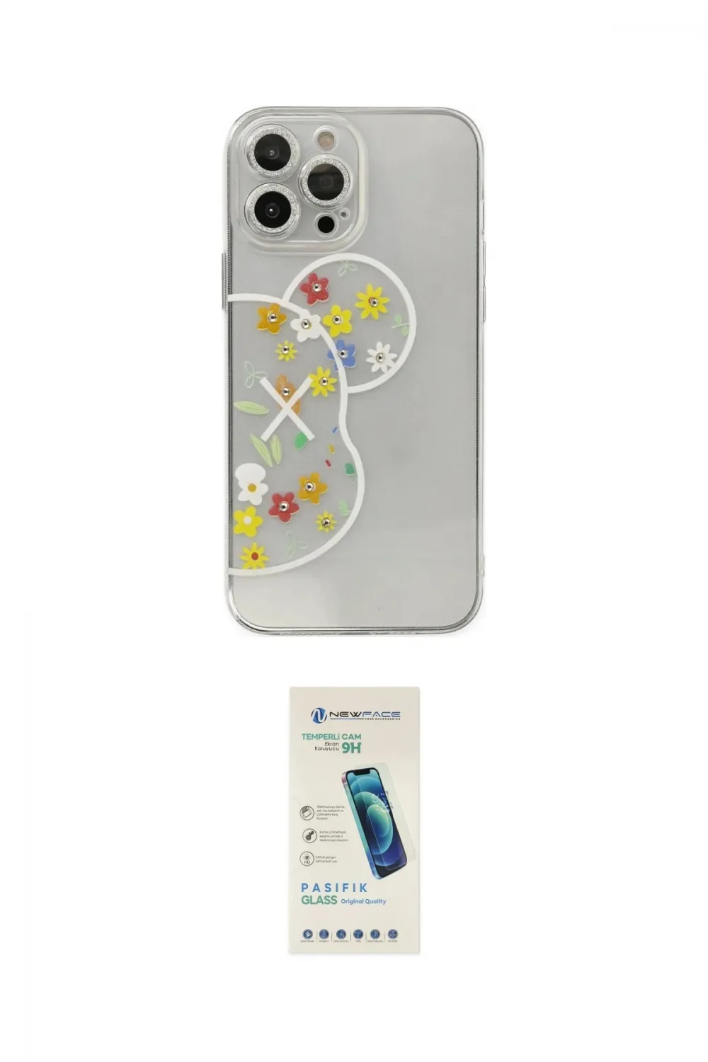 ieg™ iPhone 13 Pro Max Kılıf Eksen Asil Prime - Şeffaf Pasifik Cam Ekran Koruyucu