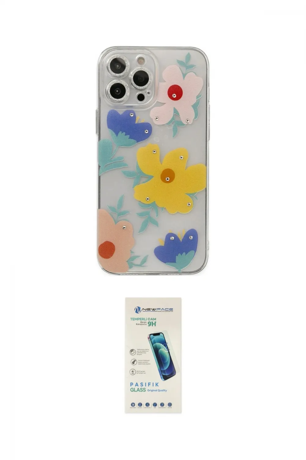 ieg™ iPhone 13 Pro Max Kılıf Eksen Asil Prime - Şeffaf Pasifik Cam Ekran Koruyucu
