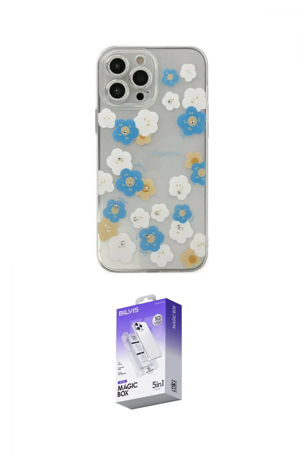ieg™ iPhone 13 Pro Max Kılıf Eksen Asil Prime - Siyah Bilvis 5in1 3D Magic Cam Ekran Koruyucu