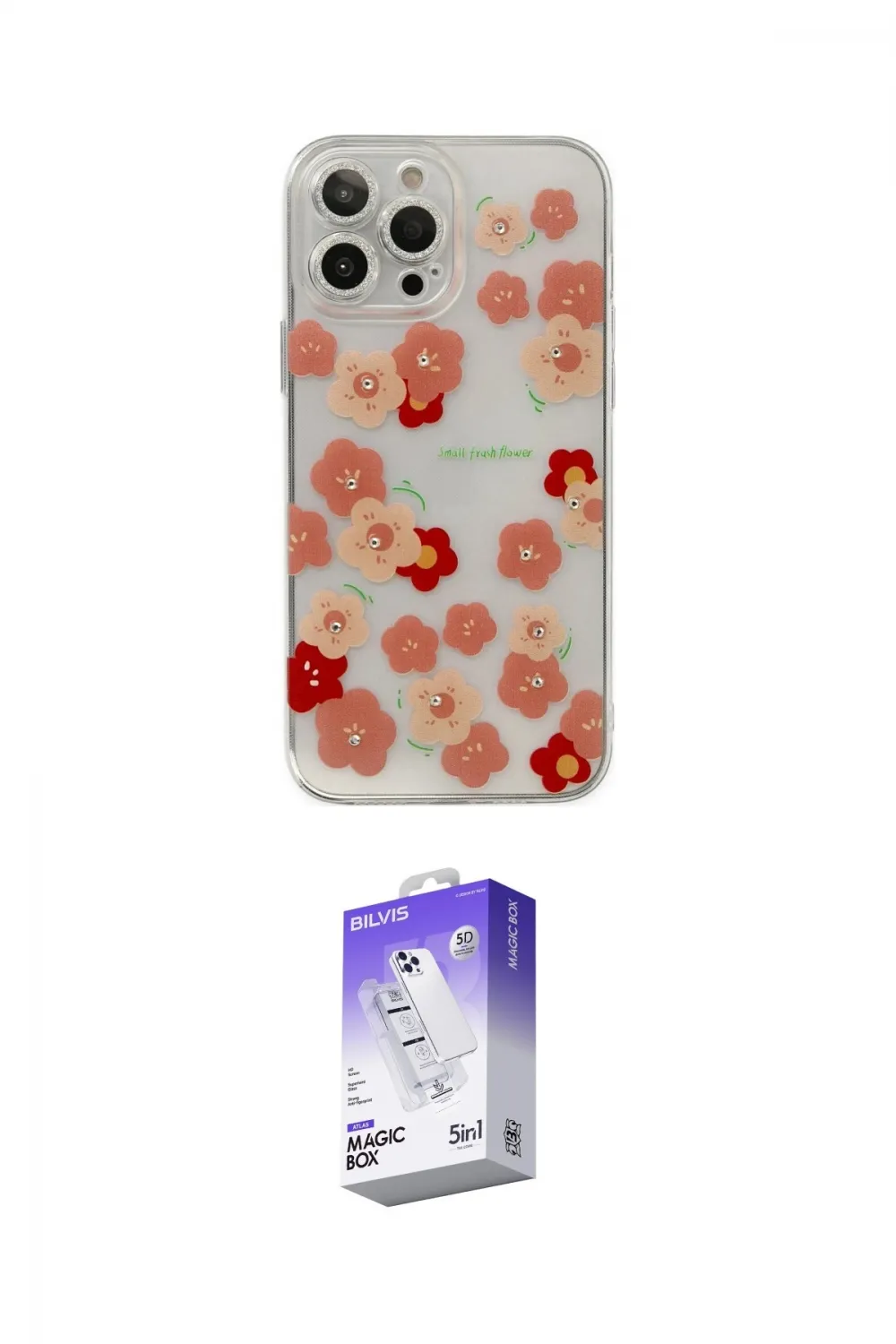 ieg™ iPhone 13 Pro Max Kılıf Eksen Asil Prime - Siyah Bilvis 5in1 3D Magic Cam Ekran Koruyucu