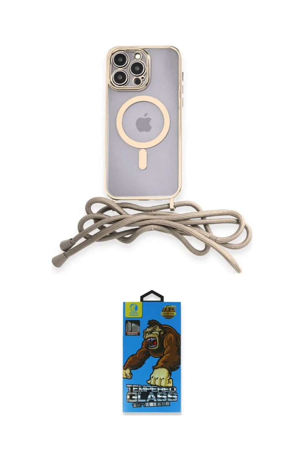 ieg™ iPhone 13 Pro Max Kılıf Eksen Özel Seri - Siyah 18D Cam Ekran Koruyucu