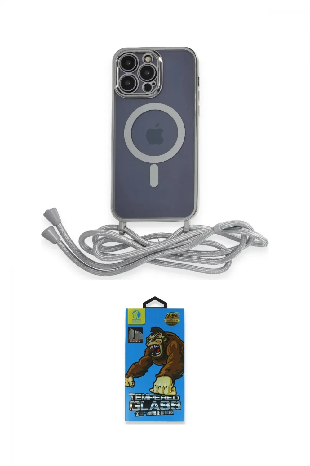 ieg™ iPhone 13 Pro Max Kılıf Eksen Özel Seri - Siyah 18D Cam Ekran Koruyucu
