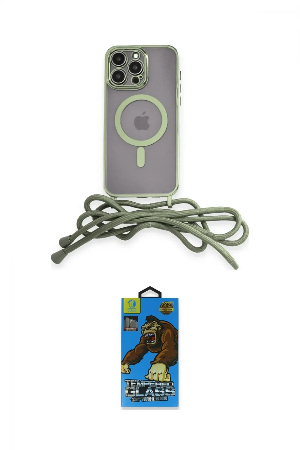 ieg™ iPhone 13 Pro Max Kılıf Eksen Özel Seri - Siyah 18D Cam Ekran Koruyucu