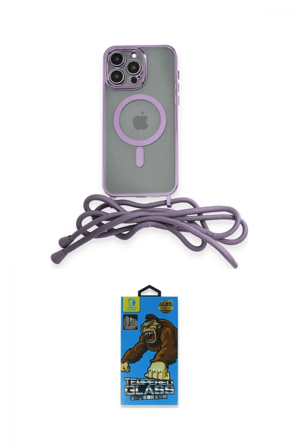 ieg™ iPhone 13 Pro Max Kılıf Eksen Özel Seri - Siyah 18D Cam Ekran Koruyucu