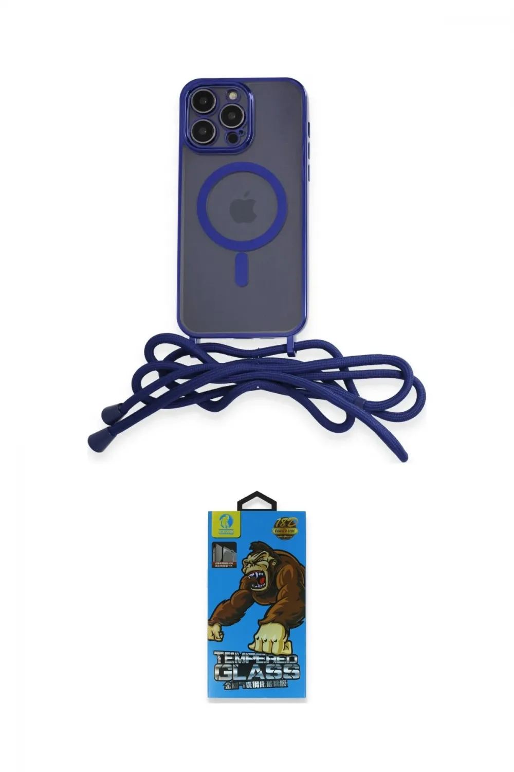 ieg™ iPhone 13 Pro Max Kılıf Eksen Özel Seri - Siyah 18D Cam Ekran Koruyucu