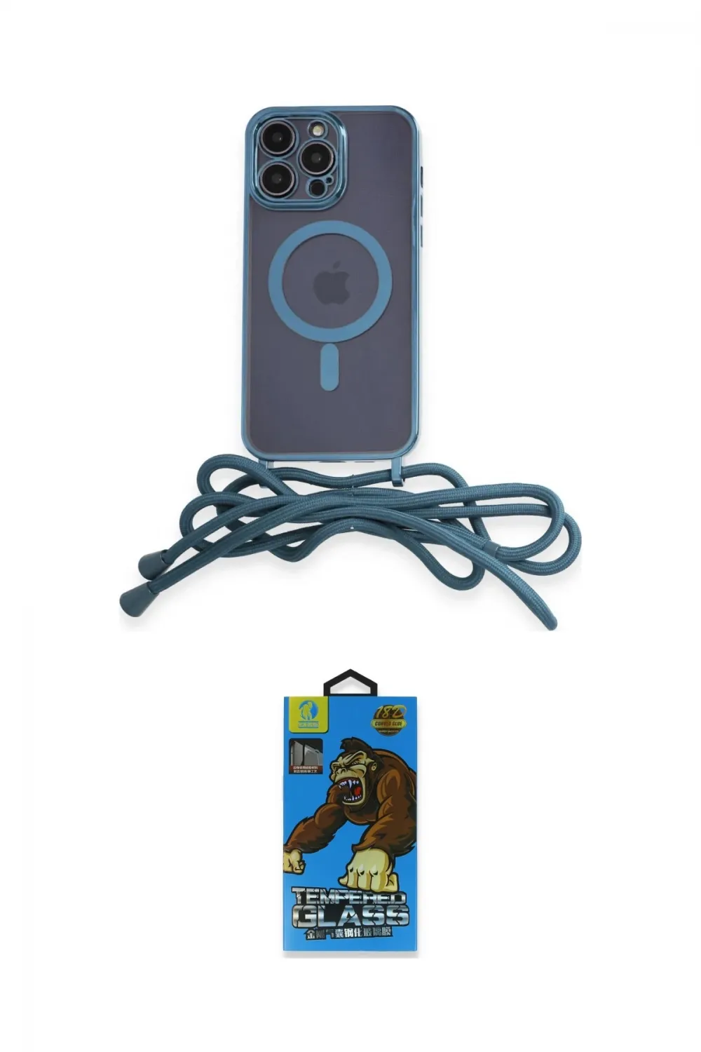 ieg™ iPhone 13 Pro Max Kılıf Eksen Özel Seri - Siyah 18D Cam Ekran Koruyucu
