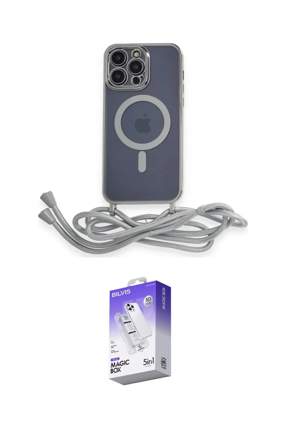 ieg™ iPhone 13 Pro Max Kılıf Eksen Özel Seri - Siyah Bilvis 5in1 3D Magic Cam Ekran Koruyucu