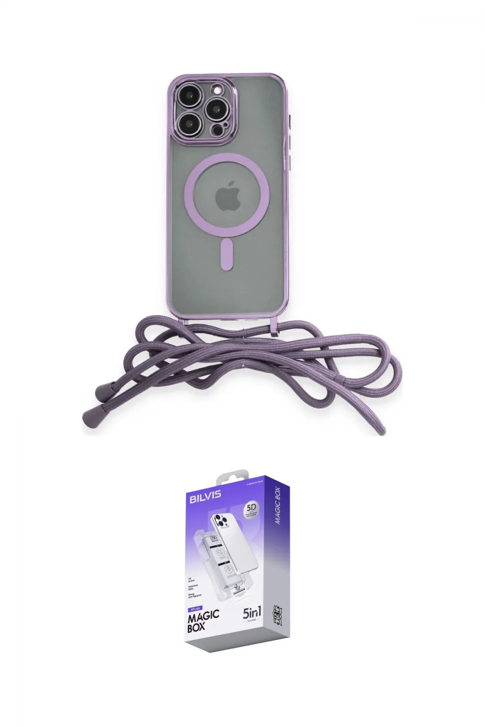 ieg™ iPhone 13 Pro Max Kılıf Eksen Özel Seri - Siyah Bilvis 5in1 3D Magic Cam Ekran Koruyucu