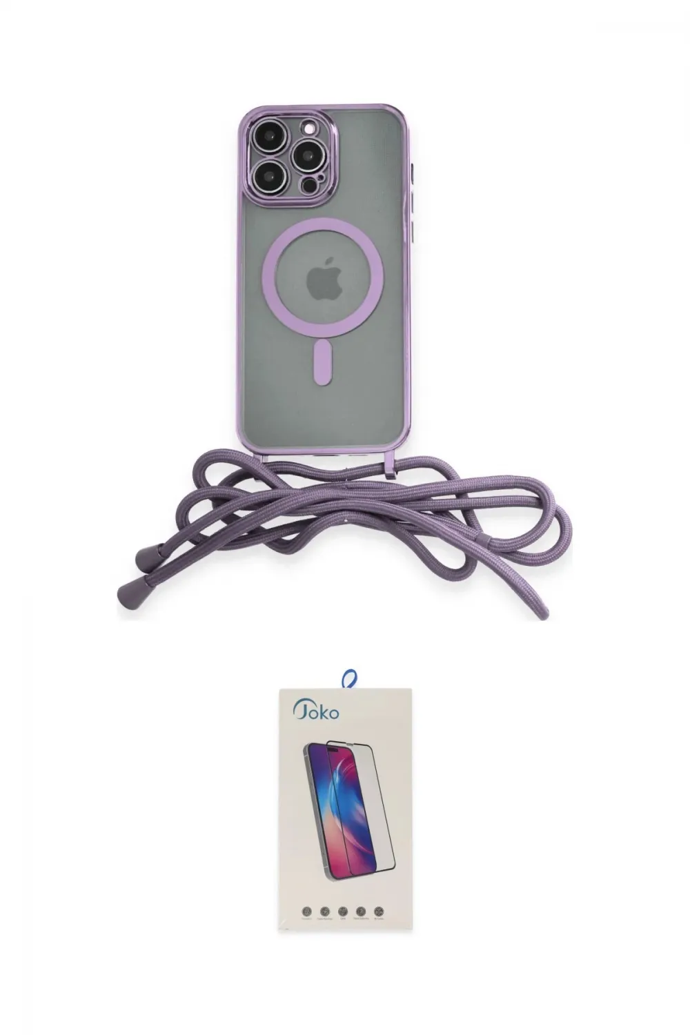 ieg™ iPhone 13 Pro Max Kılıf Eksen Özel Seri - Siyah Joko 5D Cam