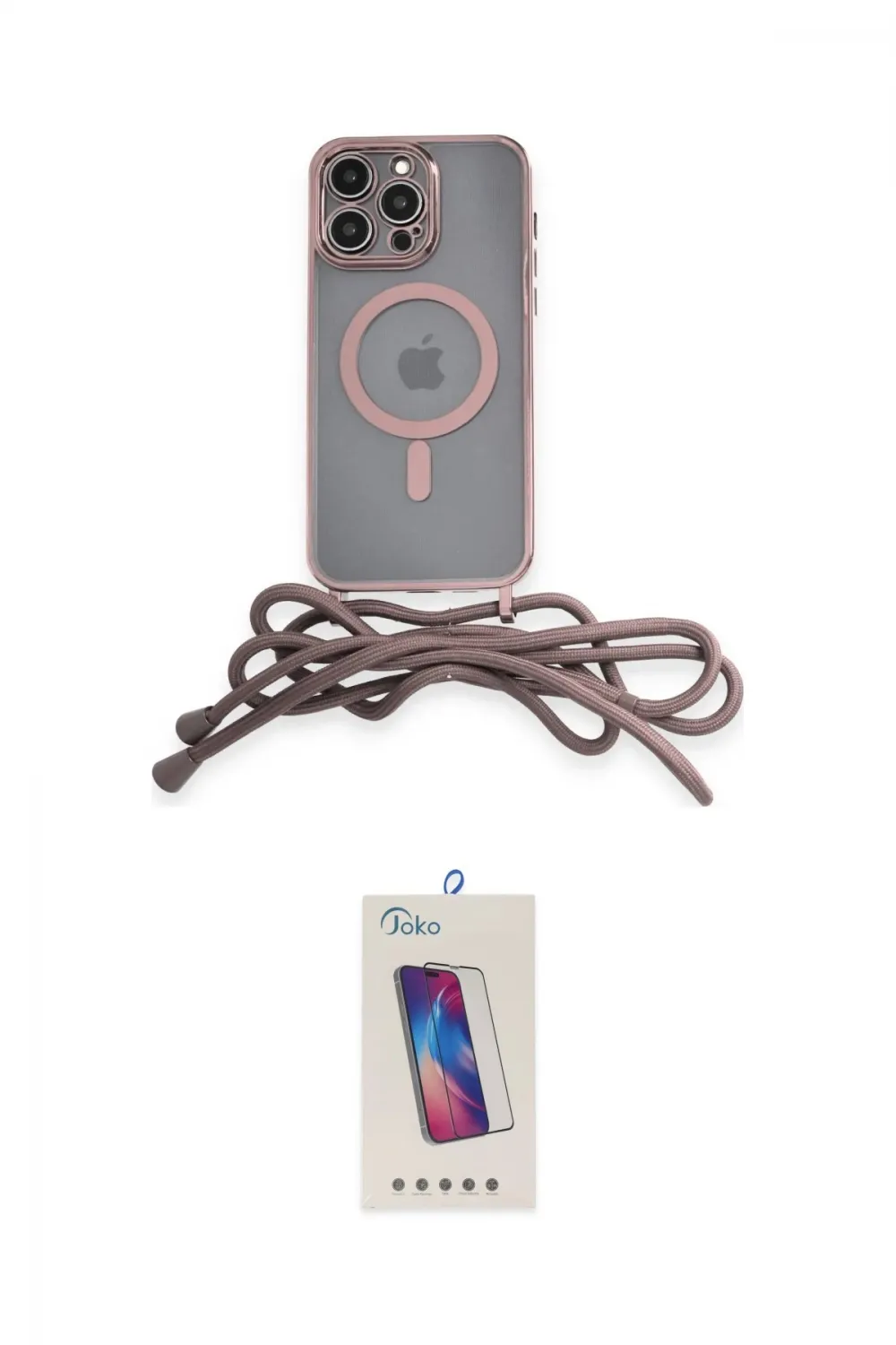ieg™ iPhone 13 Pro Max Kılıf Eksen Özel Seri - Siyah Joko 5D Cam