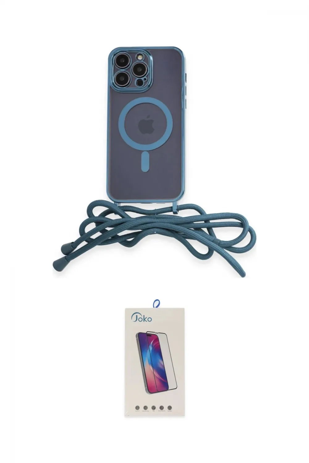 ieg™ iPhone 13 Pro Max Kılıf Eksen Özel Seri - Siyah Joko 5D Cam