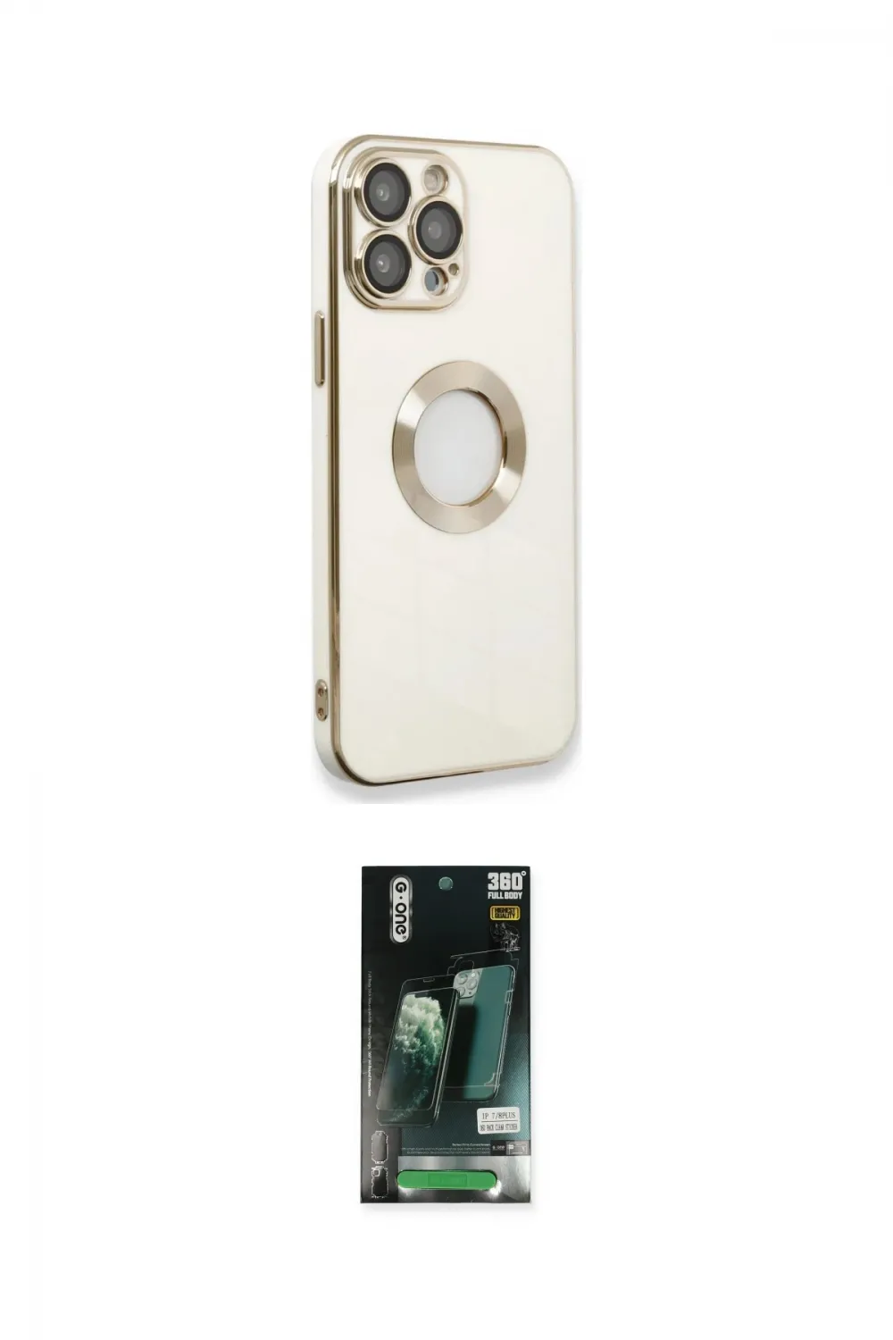 ieg™ iPhone 13 Pro Max Kılıf İz Form Serisi - Şeffaf 360 Full Body Arka Koruyucu
