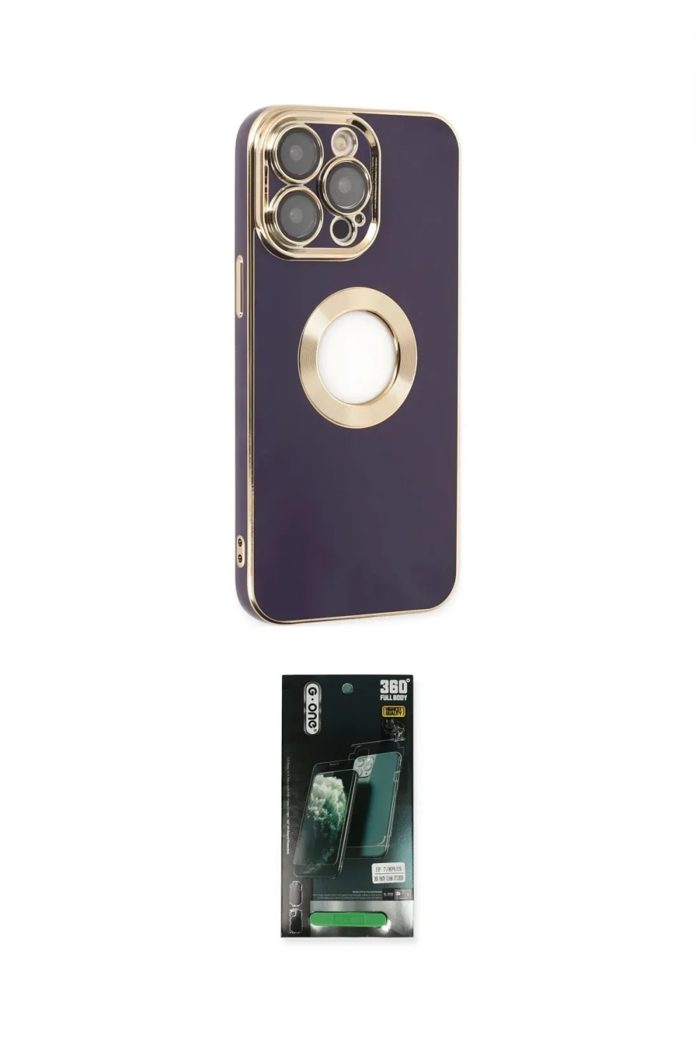 ieg™ iPhone 13 Pro Max Kılıf İz Form Serisi - Şeffaf 360 Full Body Arka Koruyucu