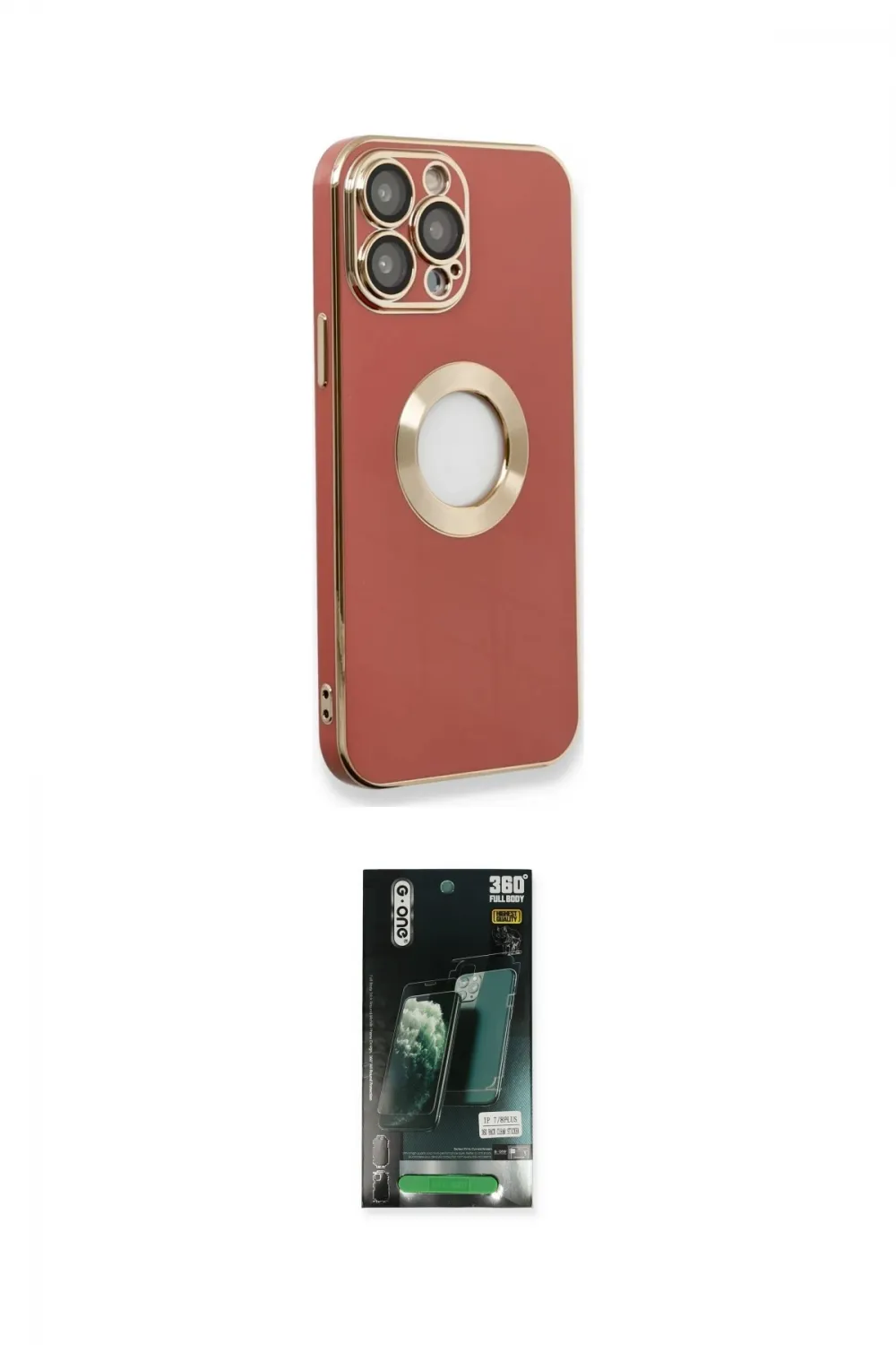 ieg™ iPhone 13 Pro Max Kılıf İz Form Serisi - Şeffaf 360 Full Body Arka Koruyucu