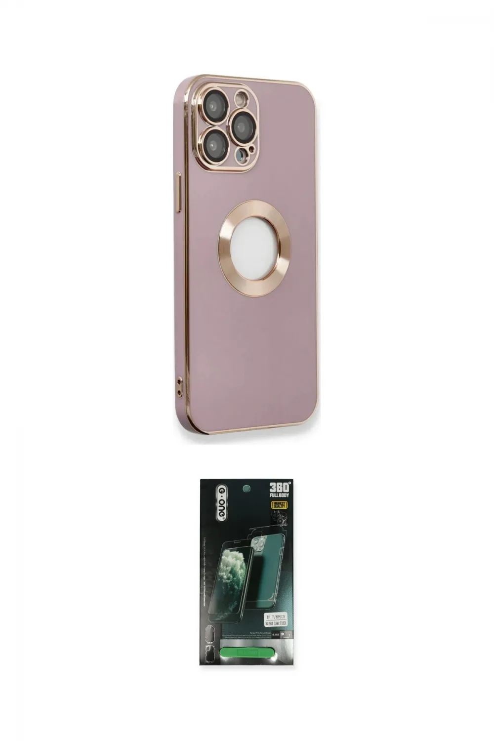 ieg™ iPhone 13 Pro Max Kılıf İz Form Serisi - Şeffaf 360 Full Body Arka Koruyucu