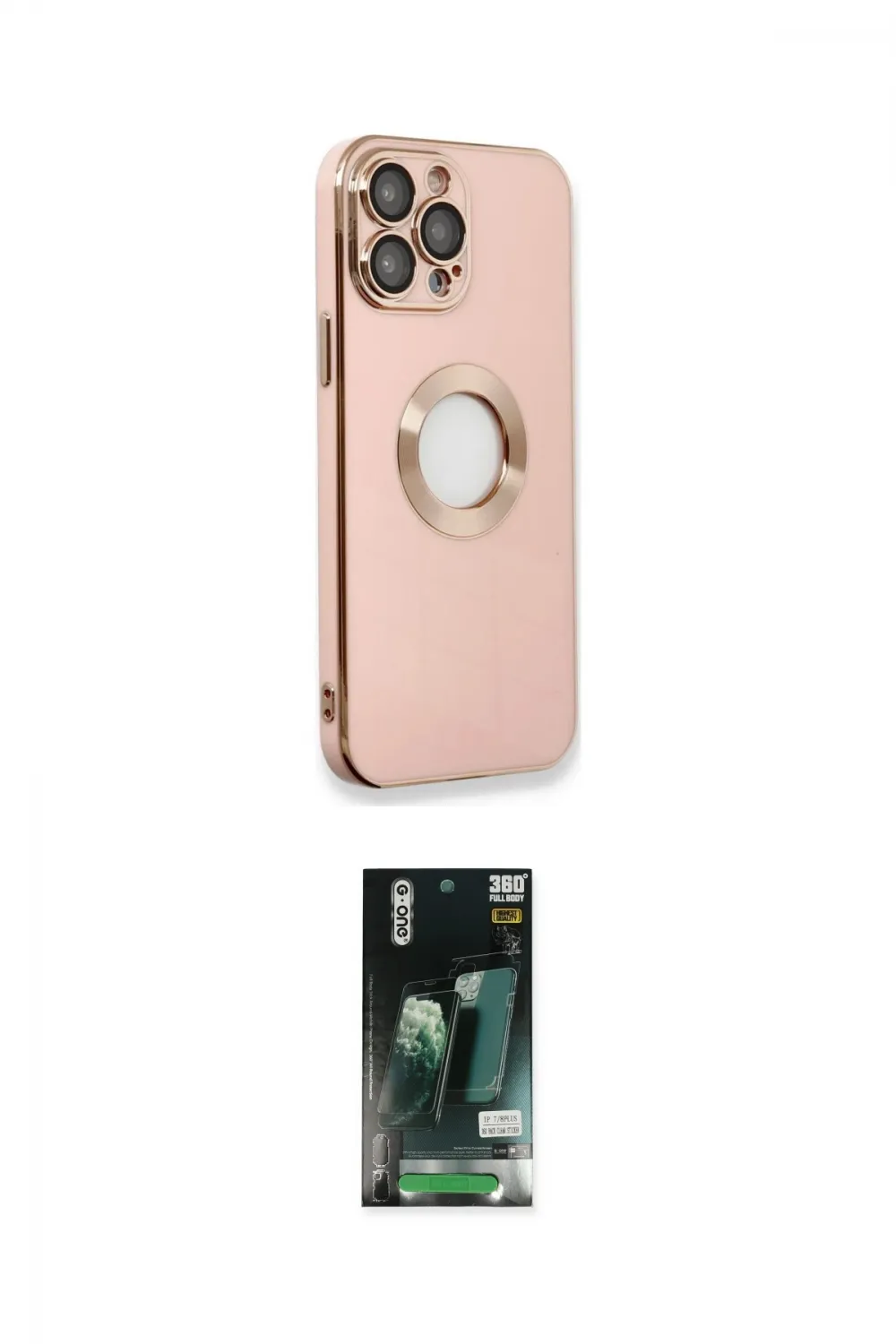 ieg™ iPhone 13 Pro Max Kılıf İz Form Serisi - Şeffaf 360 Full Body Arka Koruyucu