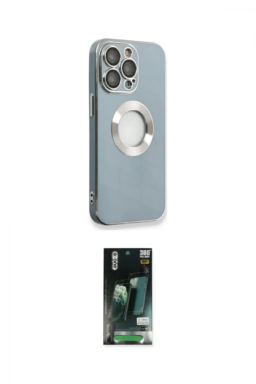 ieg™ iPhone 13 Pro Max Kılıf İz Form Serisi - Şeffaf 360 Full Body Arka Koruyucu