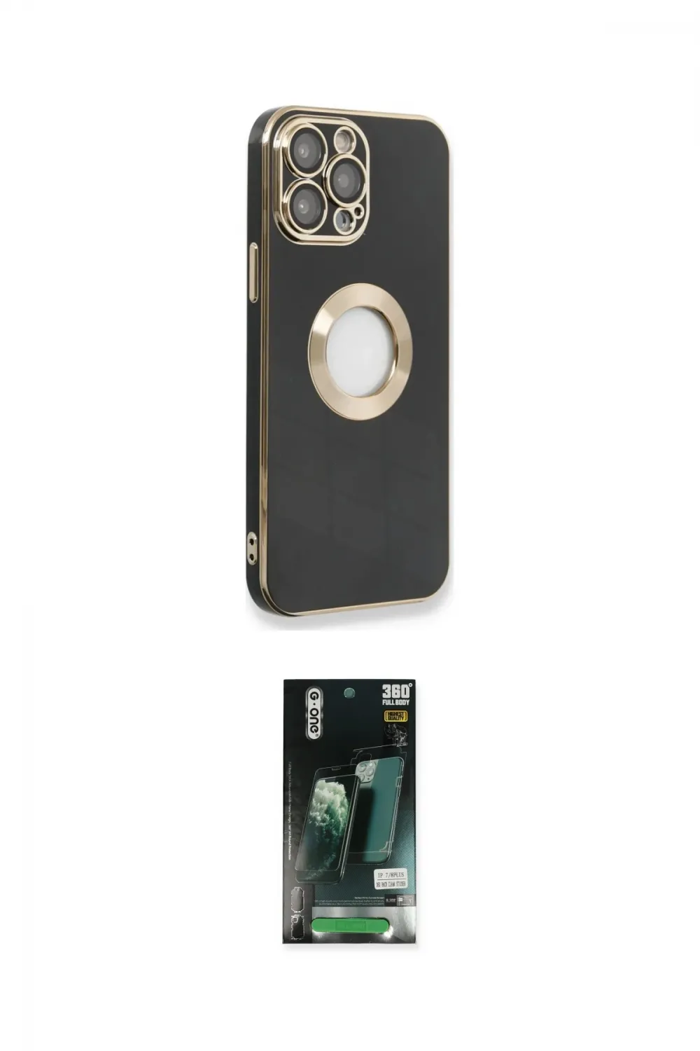 ieg™ iPhone 13 Pro Max Kılıf İz Form Serisi - Şeffaf 360 Full Body Arka Koruyucu