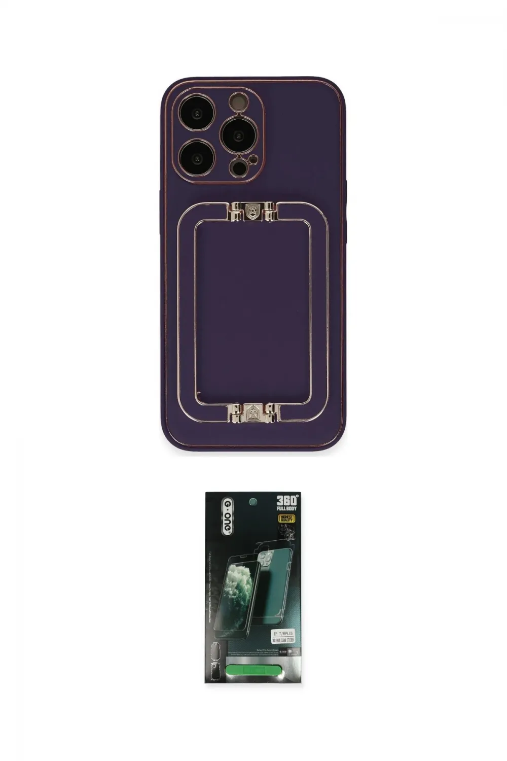 ieg™ iPhone 13 Pro Max Kılıf Kozmos Minimal Prime - Şeffaf 360 Full Body Arka Koruyucu