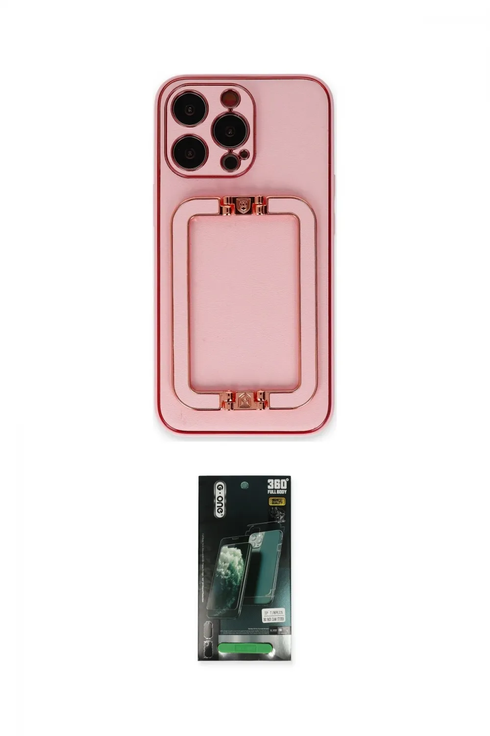 ieg™ iPhone 13 Pro Max Kılıf Kozmos Minimal Prime - Şeffaf 360 Full Body Arka Koruyucu