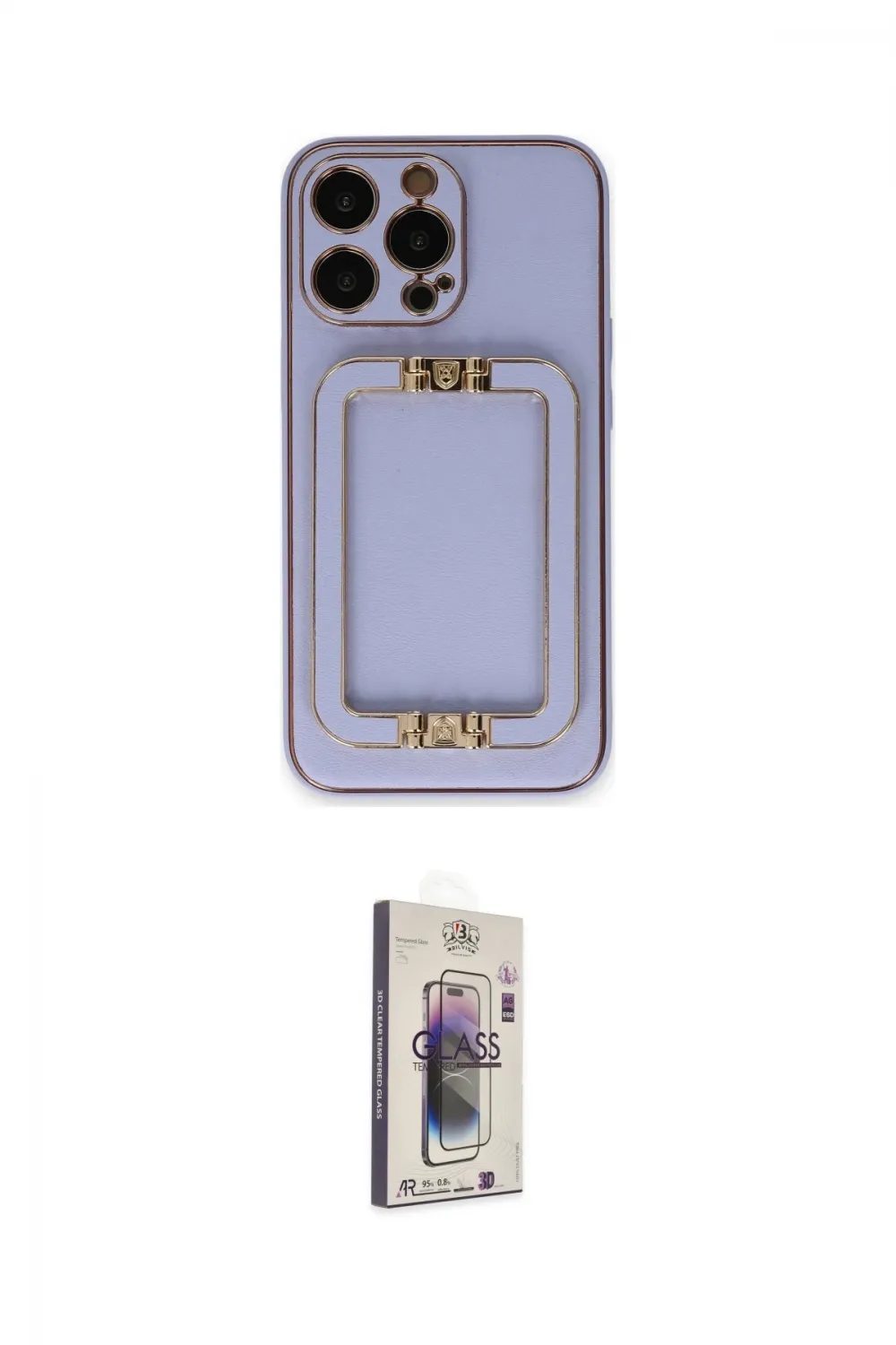 ieg™ iPhone 13 Pro Max Kılıf Kozmos Minimal Prime - Siyah Bilvis 3D Cam Ekran Koruyucu