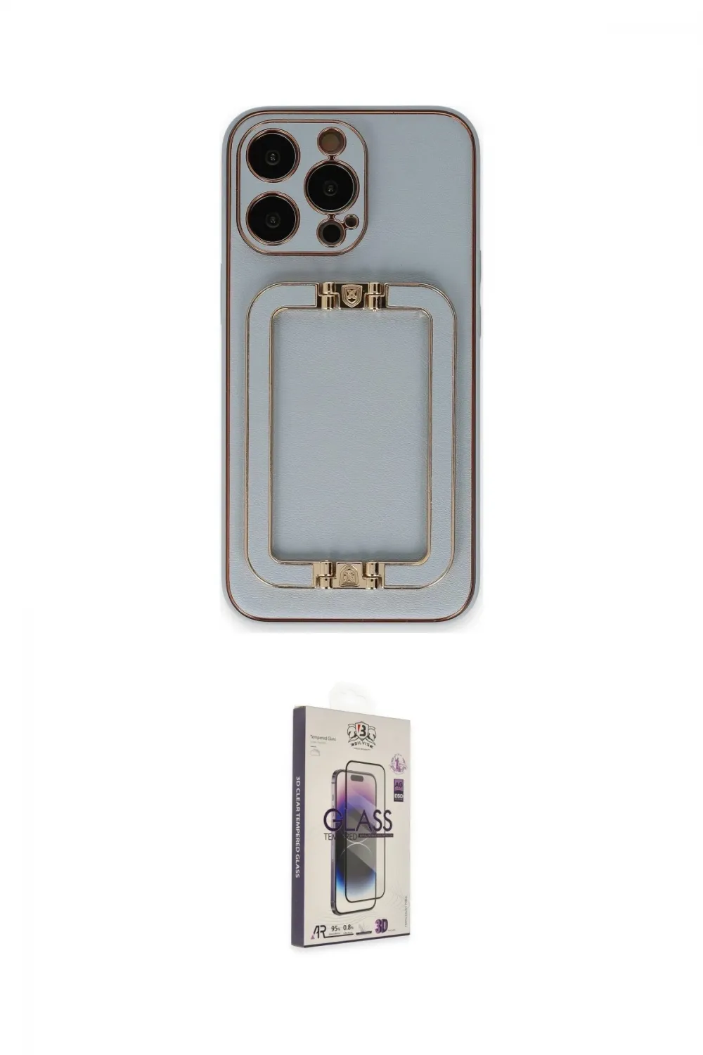 ieg™ iPhone 13 Pro Max Kılıf Kozmos Minimal Prime - Siyah Bilvis 3D Cam Ekran Koruyucu