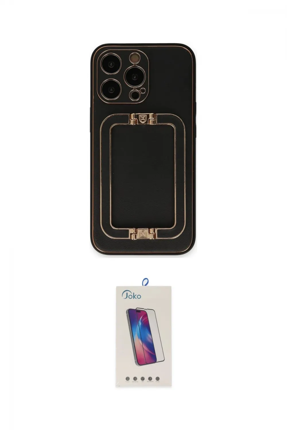 ieg™ iPhone 13 Pro Max Kılıf Kozmos Minimal Prime - Siyah Joko 5D Cam