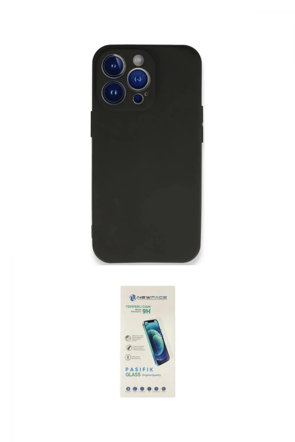 ieg™ iPhone 13 Pro Max Kılıf Kozmos Yansıma Özel Seri - Şeffaf Pasifik Cam Ekran Koruyucu