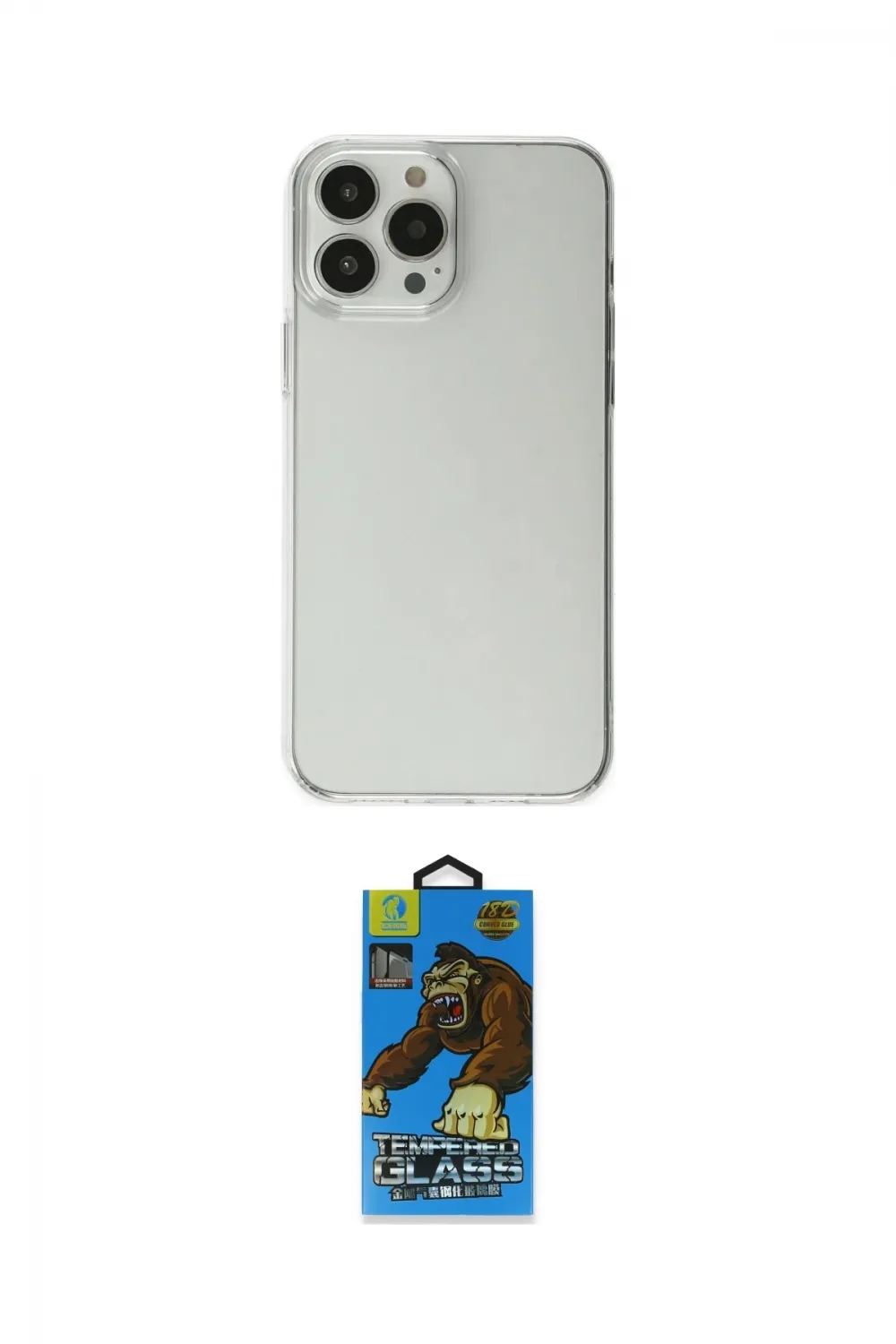 ieg™ iPhone 13 Pro Max Kılıf Kutup Doku Koleksiyonu - Siyah 18D Cam Ekran Koruyucu