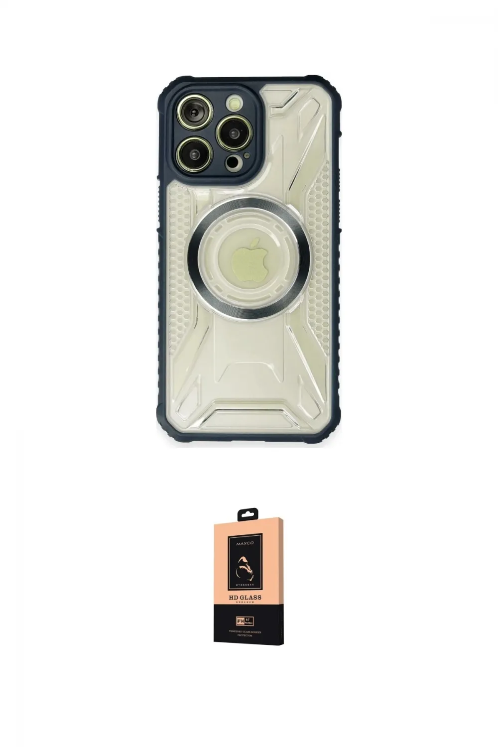 ieg™ iPhone 13 Pro Max Kılıf Kutup Modern - Şeffaf Maxco Cam Ekran Koruyucu