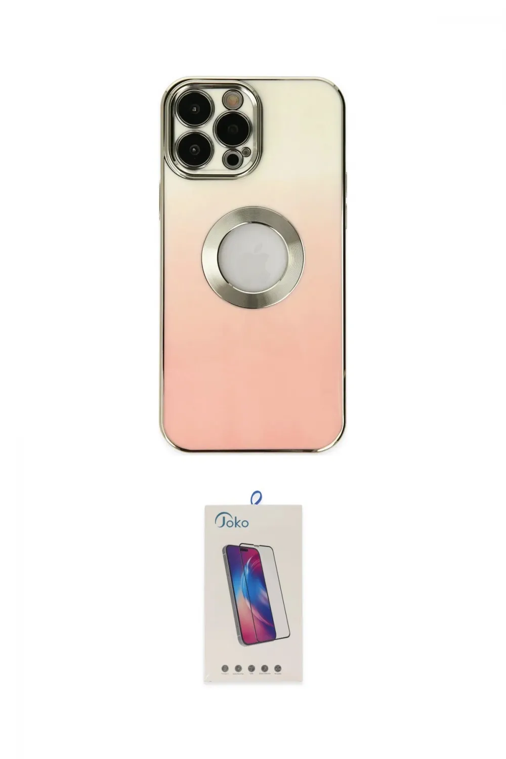 ieg™ iPhone 13 Pro Max Kılıf Kutup Yansıma Özel Seri - Siyah Joko 5D Cam