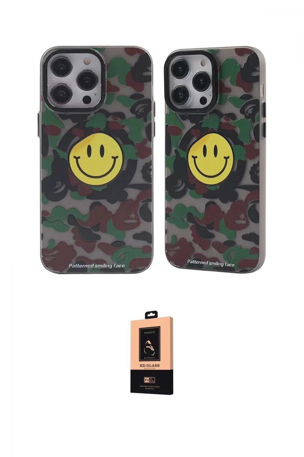 ieg™ iPhone 13 Pro Max Kılıf Nova Doku Koleksiyonu - Şeffaf Maxco Cam Ekran Koruyucu